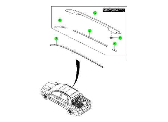 Молдинги крыши и задней части - Внешняя отделка - Внутренняя и внешняя ...