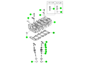 CYLINDER HEAD & GASKET KIT(D20F,D20R)