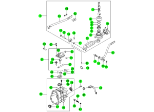 SHIFTER & EXTENSION-TSM54(M/T,4WD)