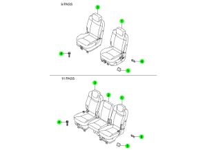 REAR SEAT 2ND ROW(HANIL)