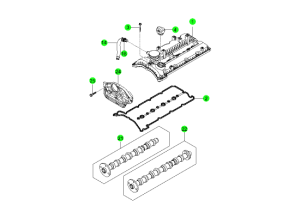 CYLINDER HEAD COVER & CAMSHAFT(D20F,D20R,D22F,D22R)