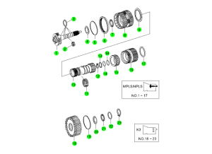 CENTER & REAR PLANETARY CARRIER(DC 7A/T)