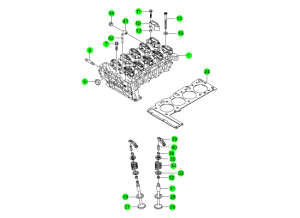 CYLINDER HEAD & GASKET KIT(D20)