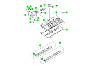 CYLINDER HEAD COVER & CAMSHAFT(D20)