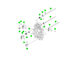 RAIL & SHIFT FORK-TSM54(M/T,4WD)