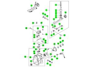 SHIFTER & EXTENSION-TSM52(M/T,2WD)