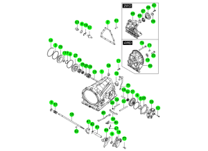 Корпус трансмиссии и компоненты (M78:DSI 6A/T)