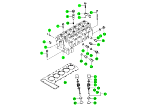 CYLINDER HEAD & GASKET KIT(OM600)