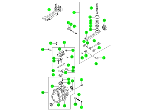 SHIFTER & EXTENSION-TSM54(M/T,4WD)