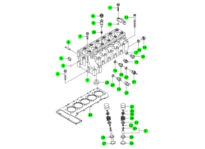 CYLINDER HEAD & GASKET KIT(OM600)