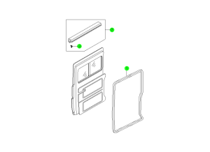 REAR WEATHERSTRIP(SLIDING DOOR)