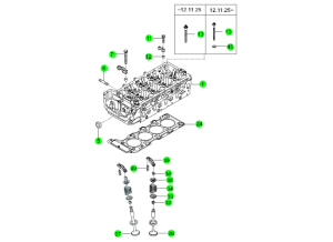 CYLINDER HEAD & GASKET KIT(D20F,D20R)