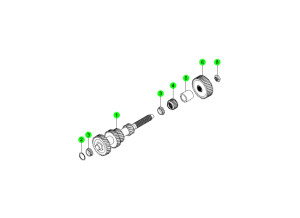 COUNT SHAFT GEAR-TSM52(M/T,2WD)