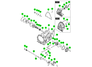 Корпус трансмиссии и компоненты (M78:DSI 6A/T)