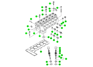 CYLINDER HEAD & GASKET KIT(OM600)