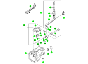 SHIFTER & EXTENTION-T5(4WD)