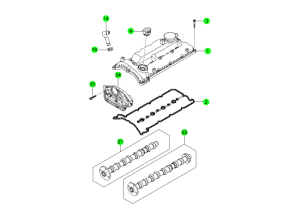 CYLINDER HEAD COVER & CAMSHAFT(D20F,D20R,D22F,D22R)