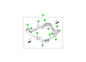 FRT SUB FRAME & MOUNTING