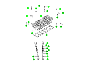 CYLINDER HEAD & GASKET KIT(E28,E32,E36)