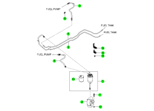 FUEL FILTER & LINE(D20R)