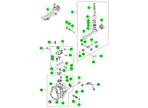 SHIFTER & EXTENSION-TSM54(M/T,4WD)