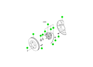 FRONT HUB & DISC(II)